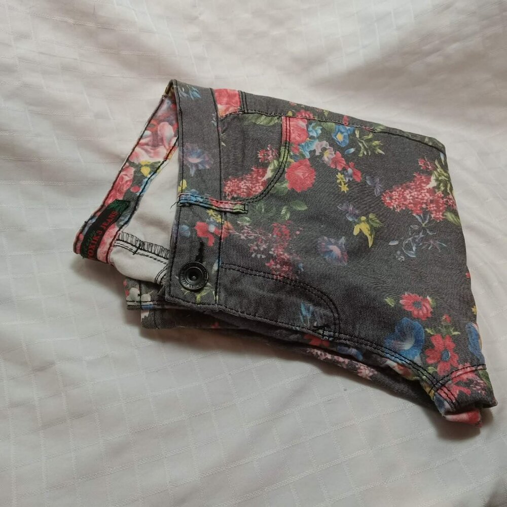 Floral Toxic3 Jeans Slim cut Jeans style pants size Medium/FR38